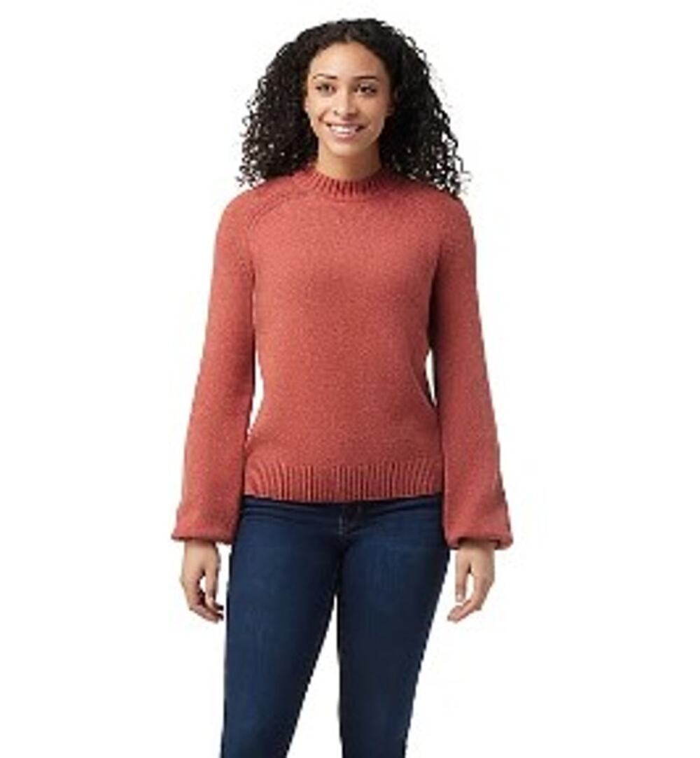 Smartwool Cozy Lodge Bell Sleeve Sweater Med Gorpcore Nature